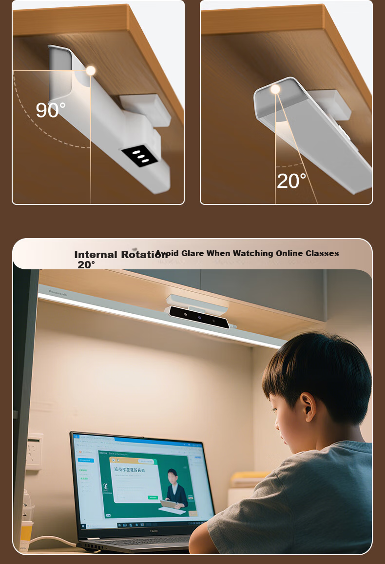 Panasonic Eye-Care LED Desk Lamp No Blue Light Hazard Children's Student Study Lamp White K10-C 9