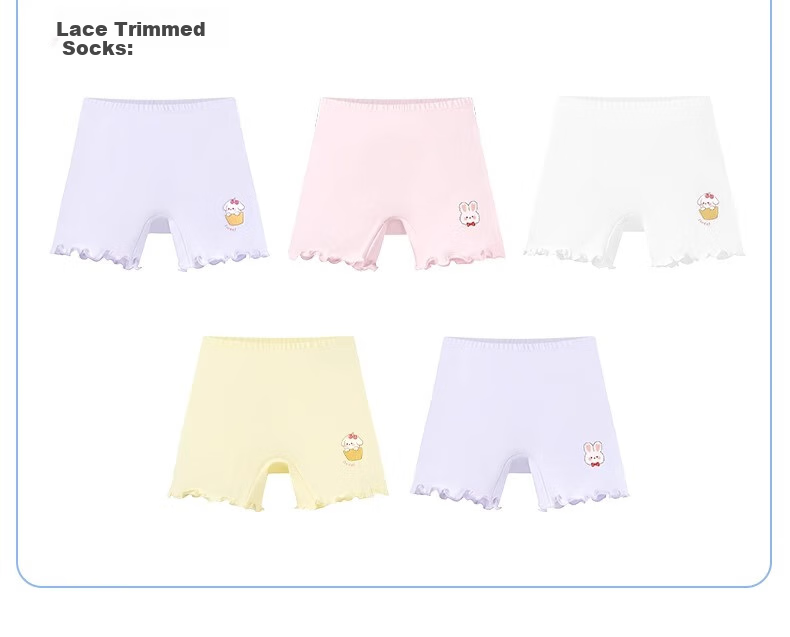 Niduoxiong Girls' Safety Shorts, Anti-Exposure Summer Children's Underwear, Baby Protective Boxer Briefs, Girls' Underpants 25