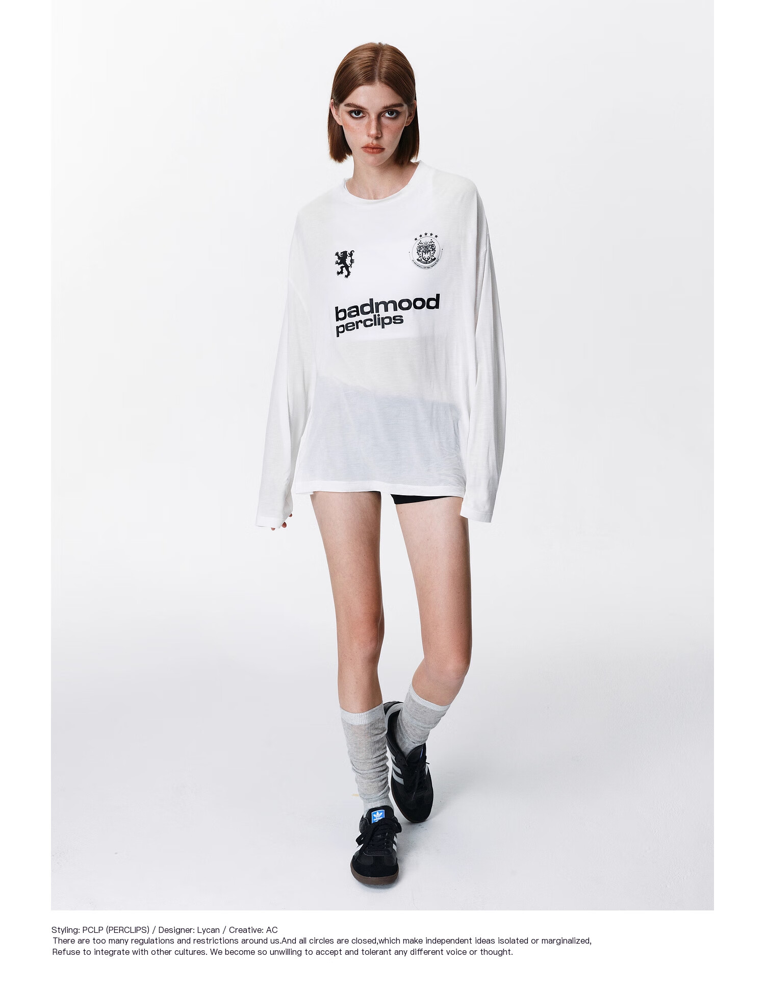 PCLP Printed Long Sleeve Sports Hoodie Loose Fit American Style Lightweight T-Shirt M White 6