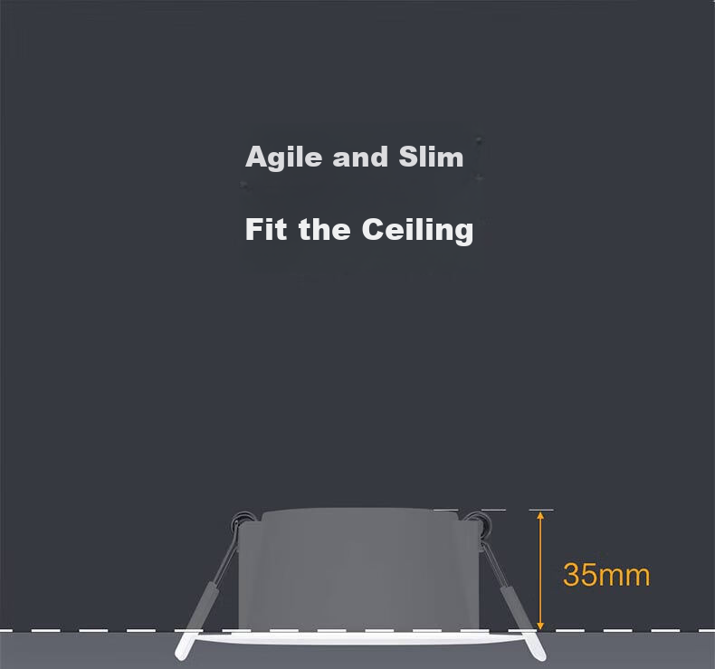 PHILIPS 5.5W Ultra-Thin Recessed Downlight for Living Room, Cut-Out Diameter 85-95mm, Neutral Light 6