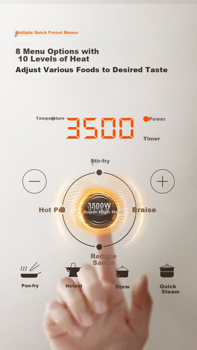 SUPOR High-Power Concave Surface Household Induction Cooker 2026 New Model Set with Pot, Stir-Fry Induction Stove, Ceramic Stove, Battery Stove, Hot Pot, Cooking Stove, Wind Fire Wheel Series C35-IA82 12