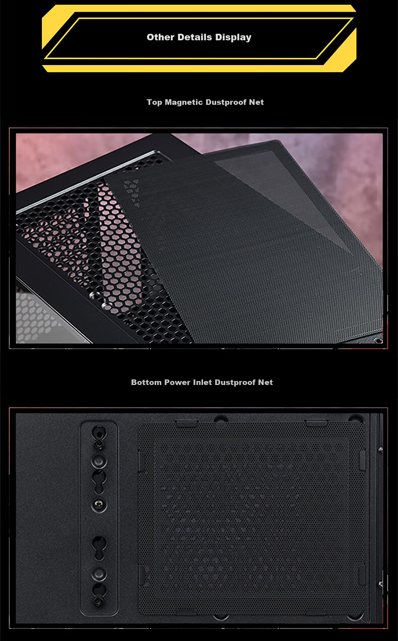 GAMEMAX Titan Giant 2 Full Tower Silent Desktop Computer Tower EATX/soundproof Noise Reduction Plate/water Cooling/360mm Water Cooling Can Only Fit 1 Optical Drive/multi-Bay Gaming Case 12