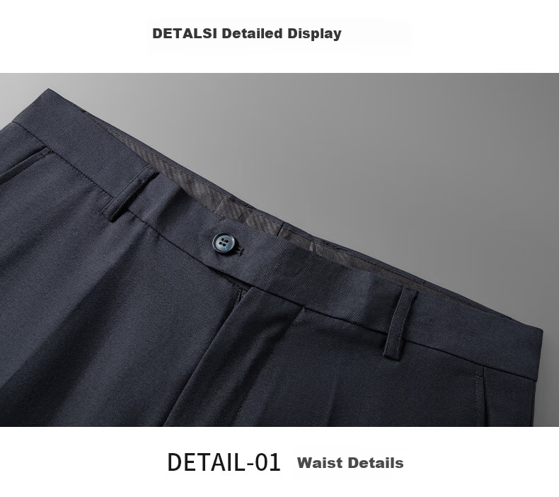 FIRS Men's Wool Dress Pants, Spring And Autumn Style, Wrinkle-Free Straight-Leg Casual Trousers, Professional Formal Pants, Suit Pants, Long Pants for Men's Clothing 21