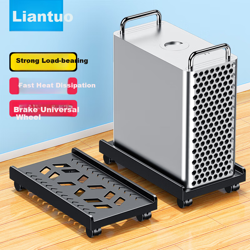 LinkStone Computer Tower Stand, Movable Desktop Computer Case Bracket Base Tray Case Stand, Computer Storage Rack with Universal Casters And Brake Lock Wheels
