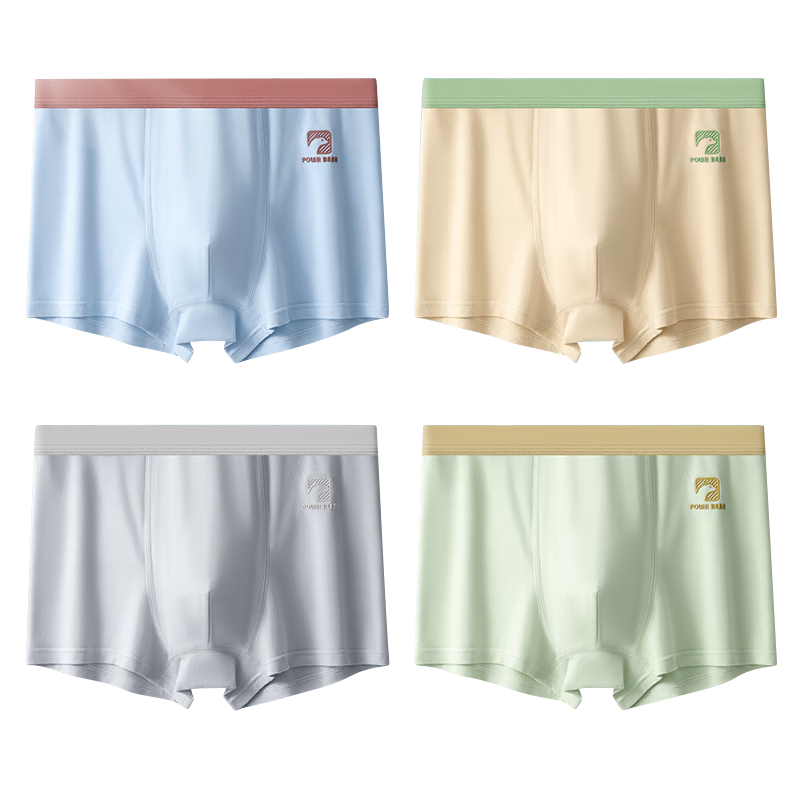 Hodo Youth Pure Cotton Antibacterial Breathable Boys Underwear 7A Antibacterial Crotch Developmental Period 12-16 Years Old Big Kids 185