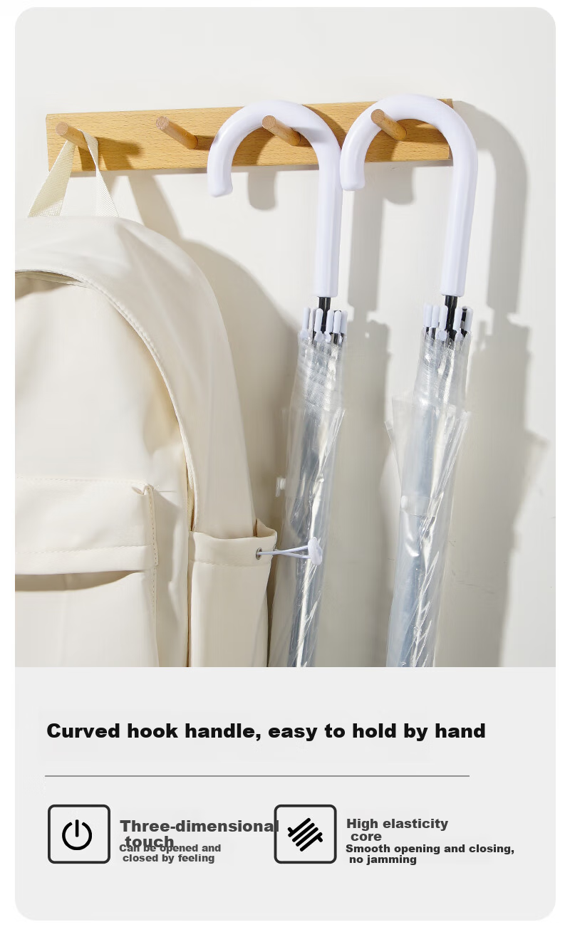 YUHANG Long-Handle Automatic Umbrella, Sold by JD, Transparent Umbrella 11