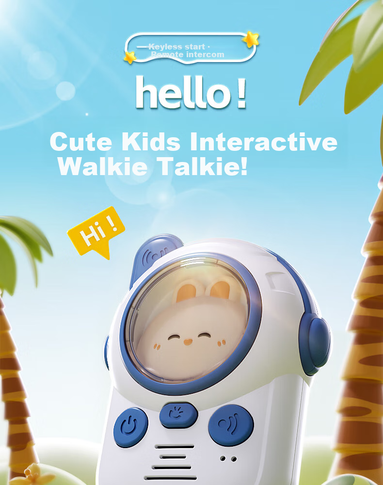 Kuangyeqishi Children's Walkie-Talkies Toy for Ages 3-6, Parent-Child Interactive Wireless Long-Distance Communication for Boys And Girls Aged 7-12, Birthday Gift 1