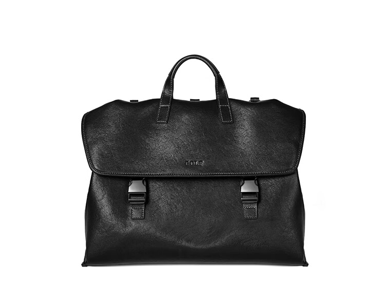 GOLF Business Briefcase Men's Soft Leather 14-inch Laptop Bag Multifunctional Shoulder Crossbody Backpack 24