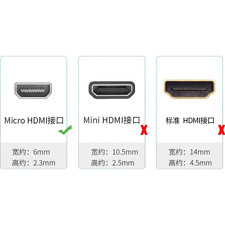 Адаптер BIAZE Micro HDMI на HDMI, версия 2.0, кабель 1.5 метра, поддержка 4K 60Hz для ноутбуков, планшетов, камер, телевизоров и проекторов