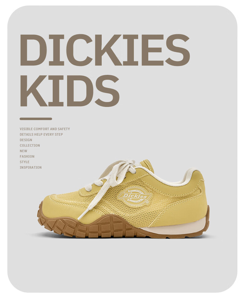 Dickies Girls' Training Shoes, Spring And Summer New Style, Children's Versatile White Sneakers, Student Fashion Casual Running Shoes 2