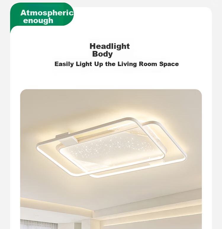 NVC Ceiling Light, Living Room Main Light, Smart LED Lighting, Nordic Modern High CRI Lighting Fixture - Baixingyu Round Lamp 10