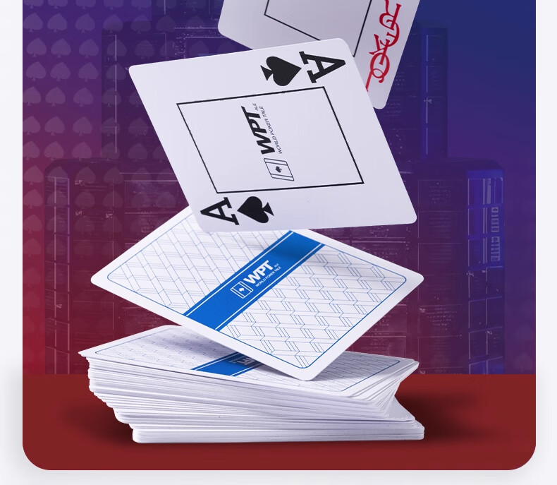 BR WPT Poker Playing Cards Plastic Tournament Professional PVC Waterproof Durable Matte 10 Decks 8