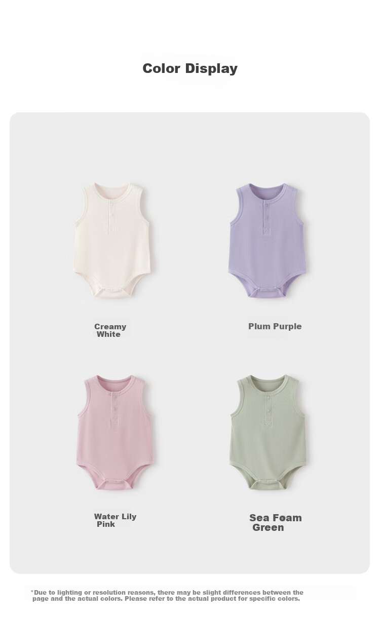 Babylove Infant Bodysuit, Summer Thin Modal Onesie, Baby Sleeveless Vest, Triangle Romper, Pajamas, Summer Outfit 7