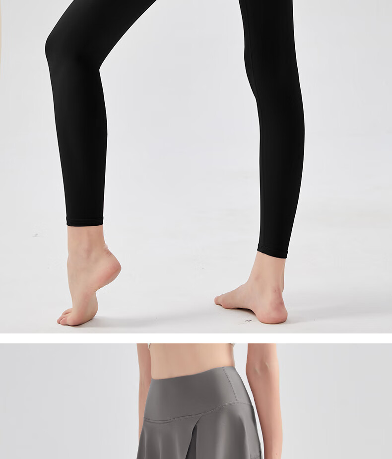 Free Style Women's High-Waist Hip-Lifting Yoga Skirt Pants, Two-in-One Sports Fitness Pilates Dance Badminton Outdoor Cycling Trousers 9