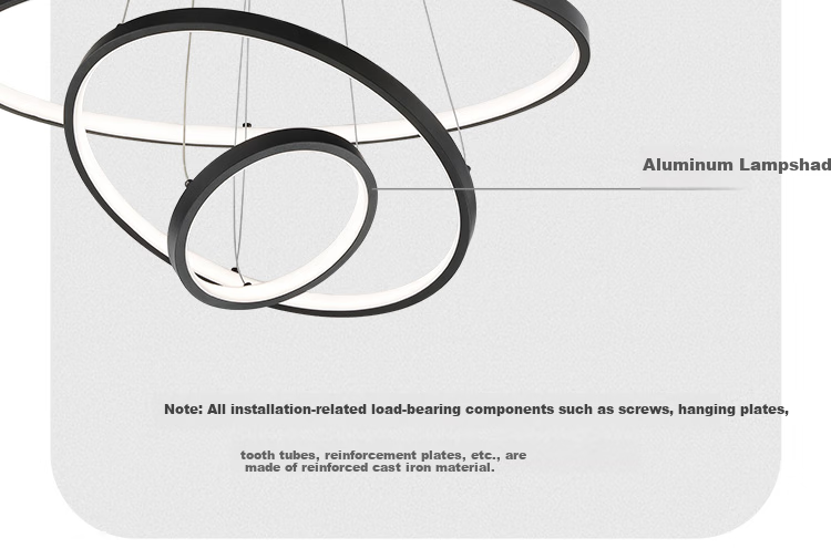 NVC Pendant Light, Modern And Simple Bar Lamp, Nordic Style Chandelier, 85W White Intelligent Full Spectrum 14