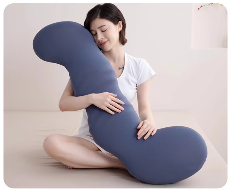 MINISO Seahorse Leg Hugging Long Body Pillow Core Slow Rebound Memory Foam Pillow Core for Deep Sleep 9