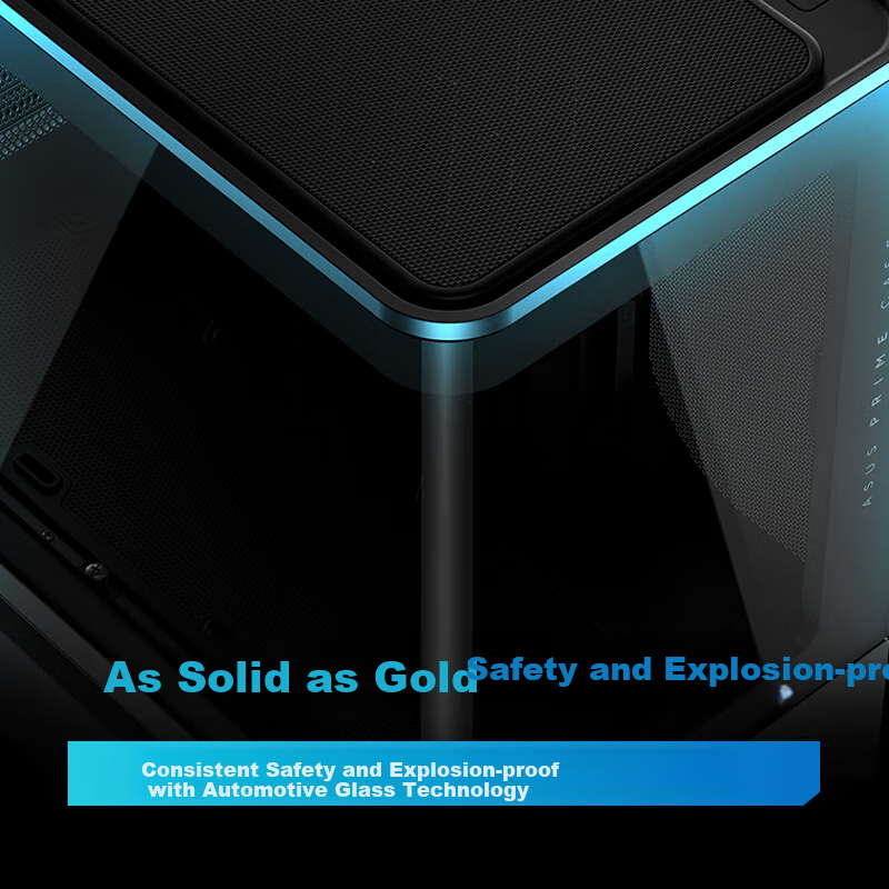 ASUS PRIME AP202 Lingguangdao Floating Sea View Case, Bottom Floating Patent Design, Shatterproof Curved Glass, Tool-Free Disassembly, 20GB Type-C Interface