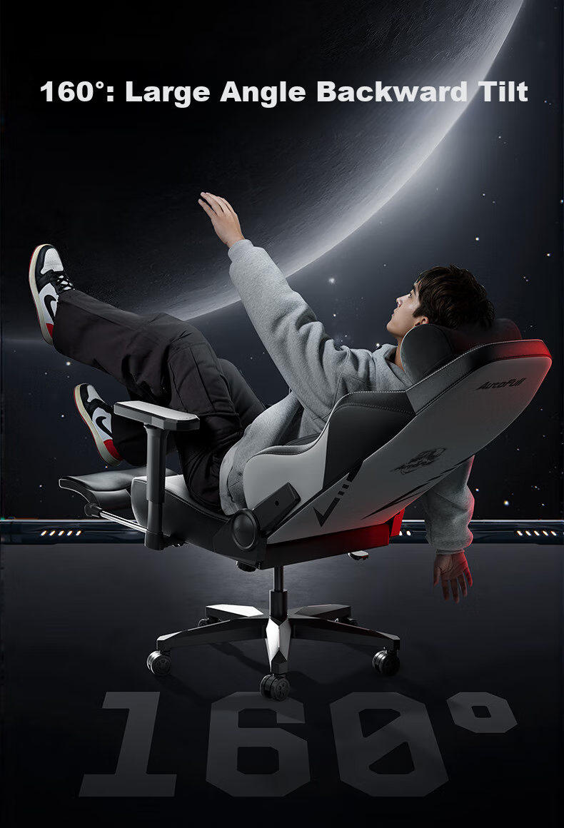 AutoFull C3Pro Little White Bear Ergonomic Gaming Chair for Women, Computer Chair, Office Chair, Reclining Chair for Long Sitting 12