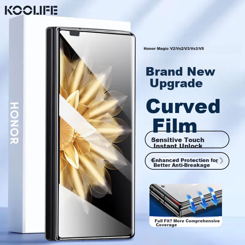 Защитное стекло KOOLIFE для Honor Magic V2/V3/V5, Honor Magic Vs2/Vs3, ультратонкое, HD Clear, защита от отпечатков пальцев