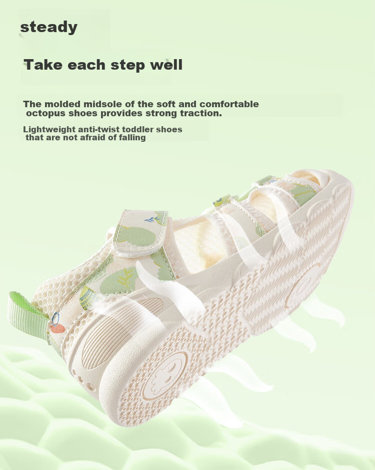 BALABALA Children's Shoes, Baby Walking Shoes, Kids Sandals, Infant Summer New Beach Shoes, Breathable 4