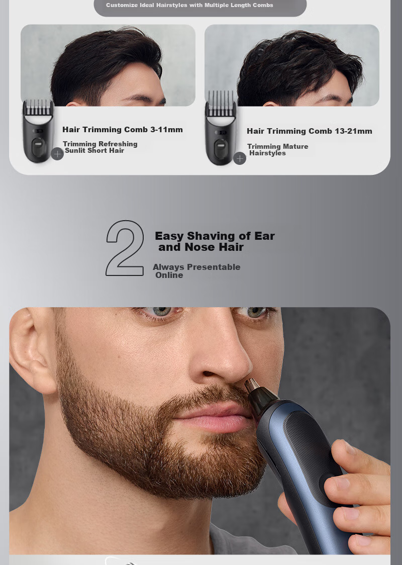 BRAUN Eleven-In Multifunctional Toiletry Case Series 7, Gift for Men, Boyfriends, Husbands 9