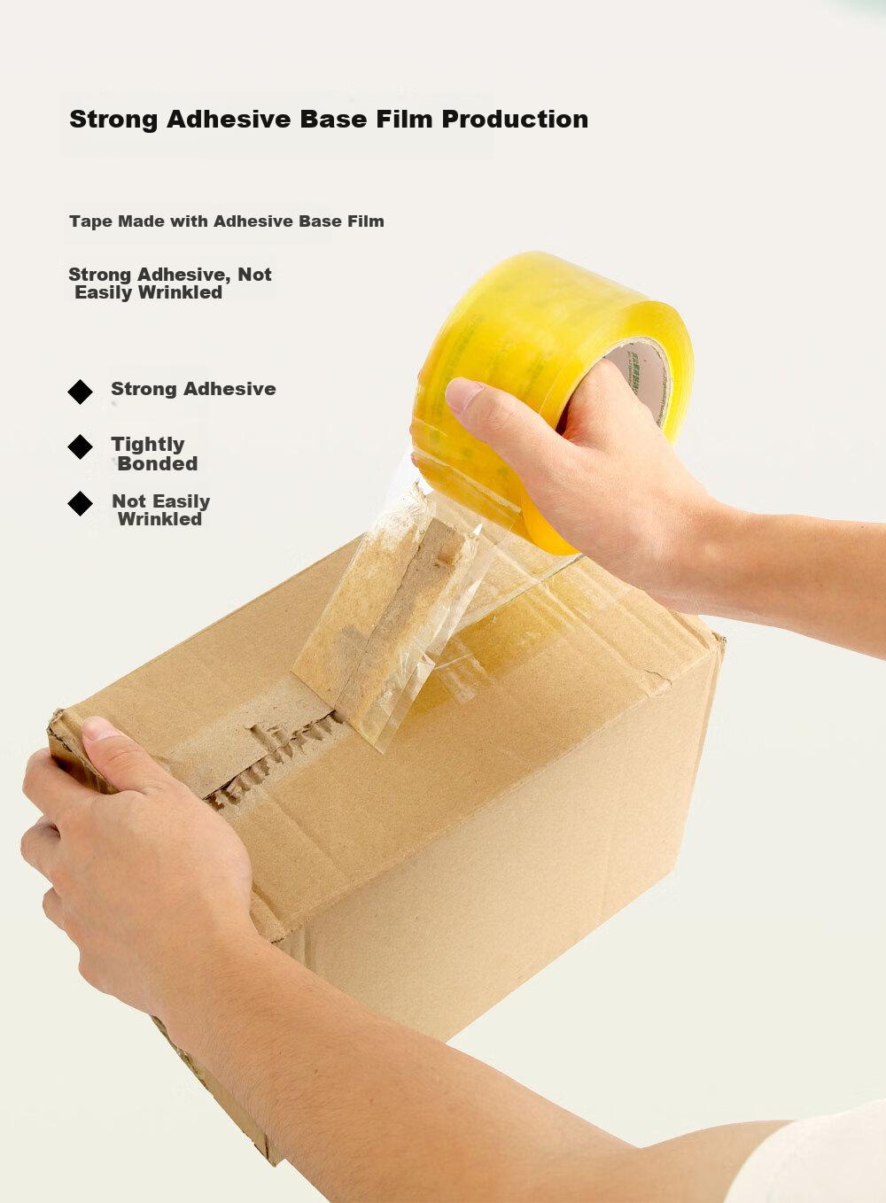 TANGO Ultra-Transparent Tape, 48mm*36.5m, 6 Rolls, 50um High Adhesion, Highly Transparent, for Packaging, Express Delivery, Office And Home Use, Value Pack with Strong Pull Resistance 6