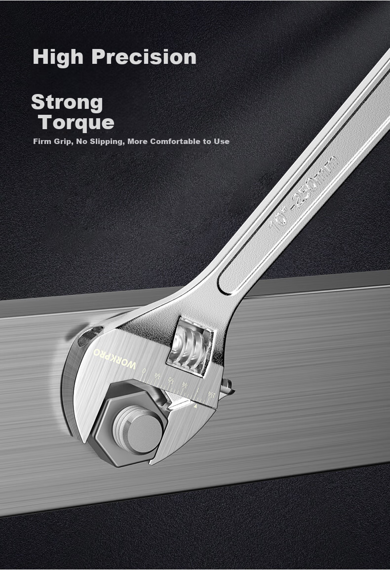 WORKPRO Universal Wrench, Hexagon Linkage Wrench, Box-End Wrench, Adjustable Wrench, Multi-Functional Auto Repair Tool 4
