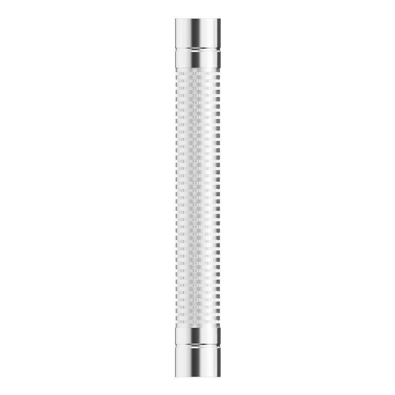 Beishi Gas Water Heater Exhaust Pipe Direct Discharge Strong Discharge Chimney Extension High Temperature Resistant Thickened Pure Aluminum Diameter 6cm 1.5m with Stainless Steel Connector