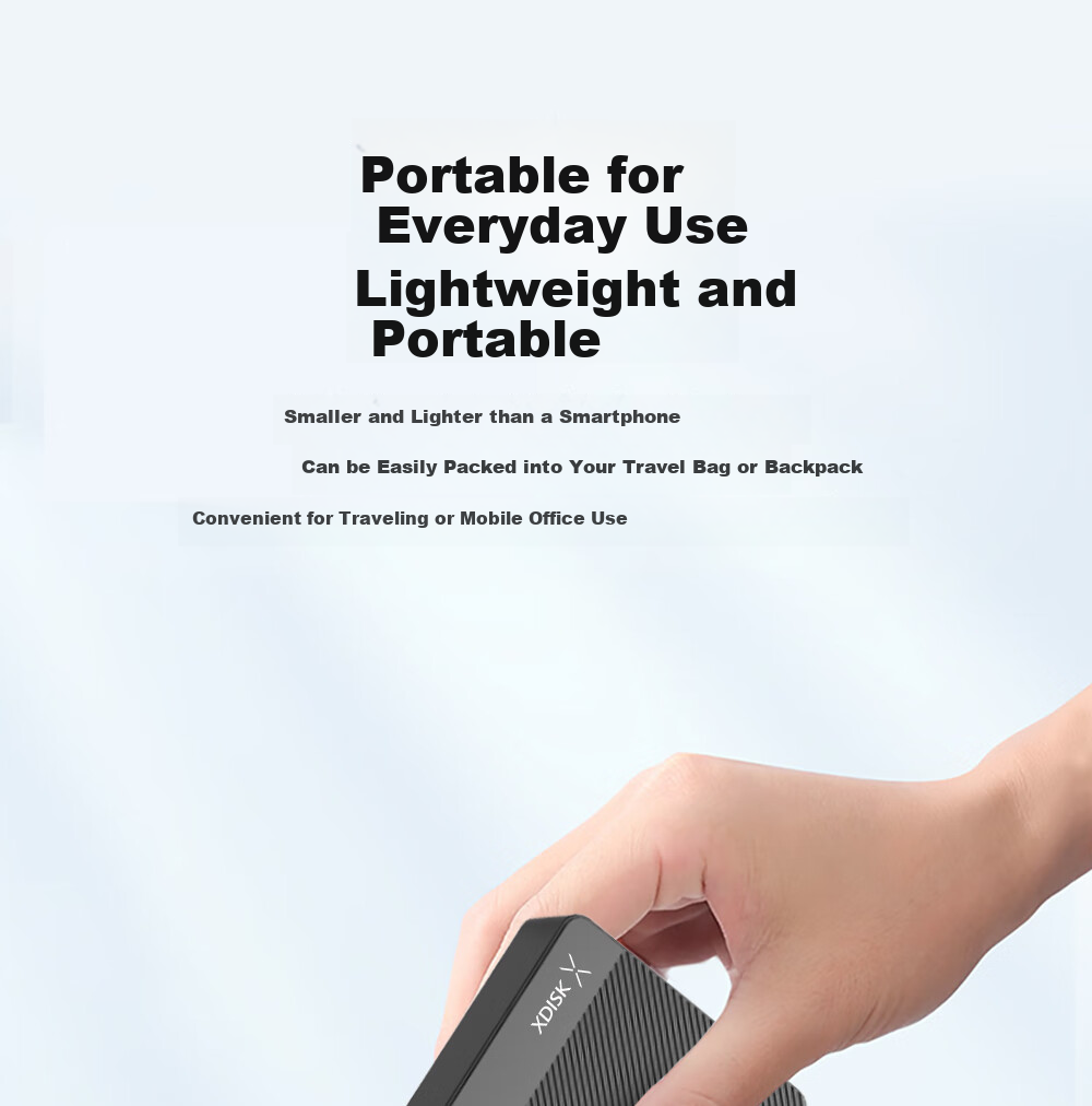 Xiaopan (XDISK) USB 3.0 External Hard Drive 1TB Dual Disk Backup X Series 2.5-Inch Classic Black External Storage for Data, Photos, Videos High-Speed Transfer 14