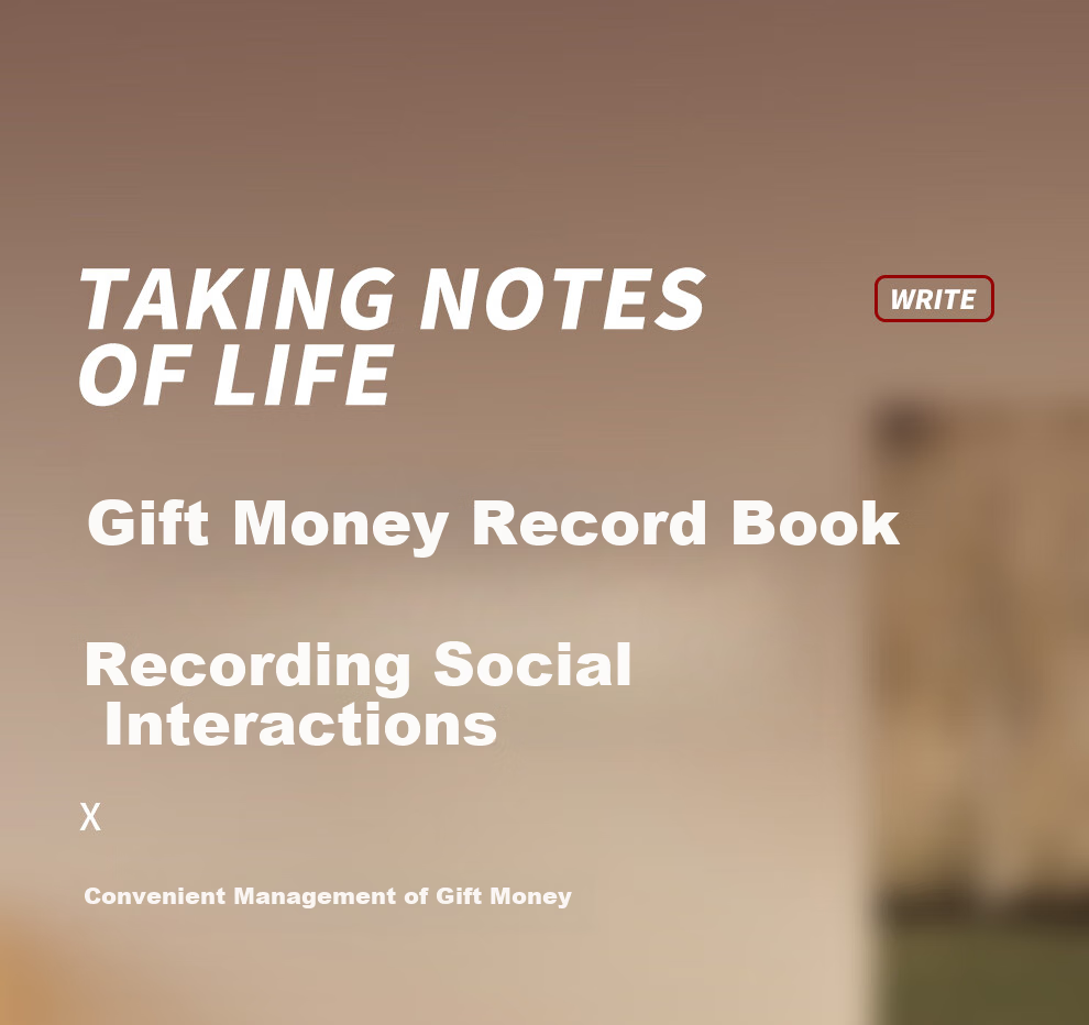 Faramon Wedding Gift Money Accounting Book, Marriage Ceremony Gift Registry, Cash Gift Record Book, Leather Gift Money Registry Book, Guest Gift List Notebook, B5-Personal Gift Money Ledger 1
