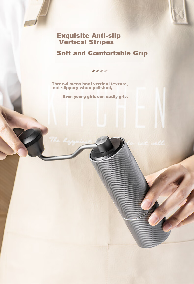 CLITON Hand-Crank Coffee Grinder, Portable Manual Coffee Grinder, Automatic Grinding Machine 6