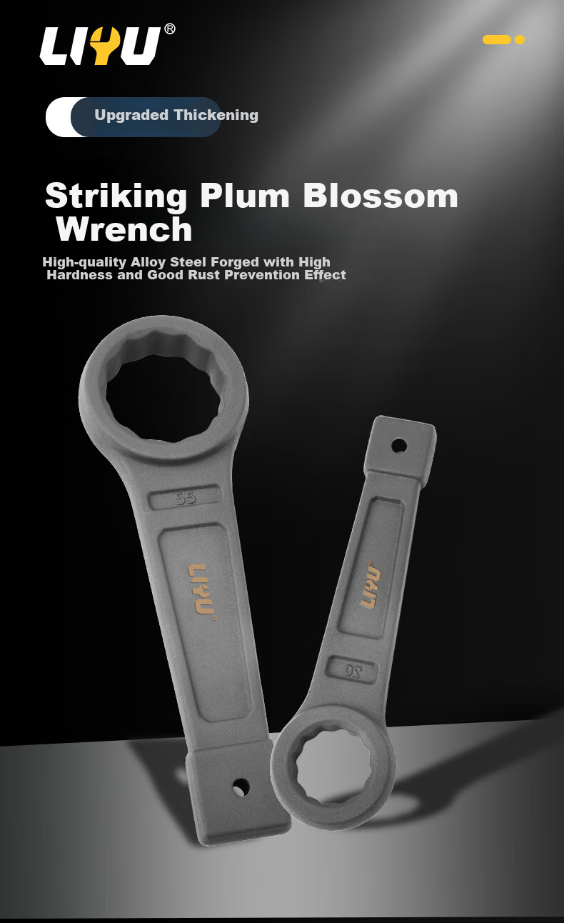 Liyu Plum Blossom Impact Wrench, Self-Tightening Plum Blossom Wrench Tool, Heavy-Duty Multifunctional, Can Be Struck with Hammer, Large Size 34mm 1