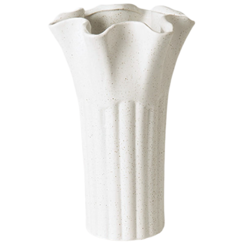 MuDingDing Piano Lace Ceramic Art Vase Minimalist Nordic Creative Flower Arrangement Container Living Room Fresh and Dried Flowers Birthday Gift