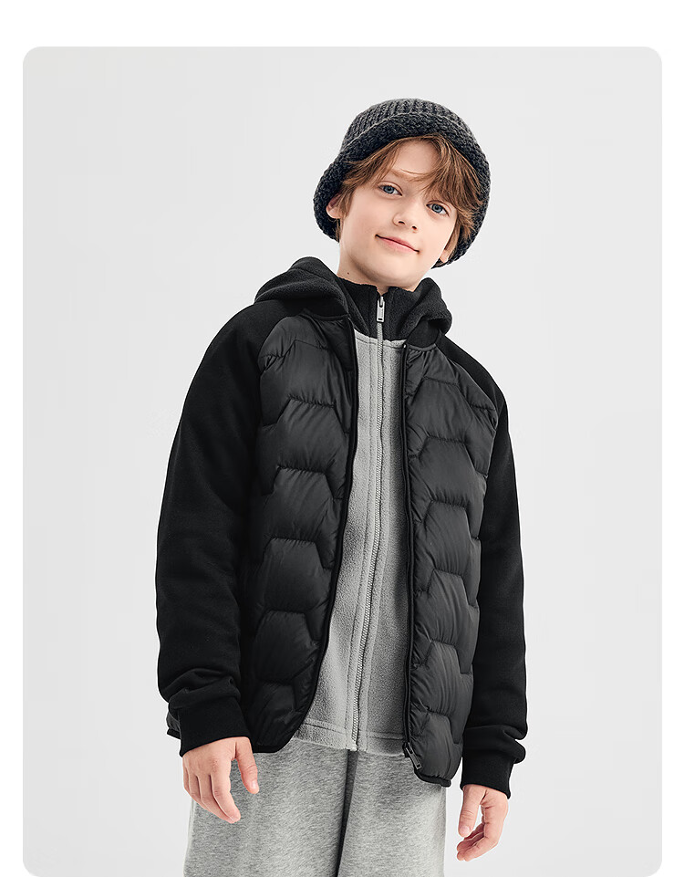 BALABALA Kids Lightweight Down Jacket Children Winter 2025 Three-Proof [Mall Same Style] 202425107201 1