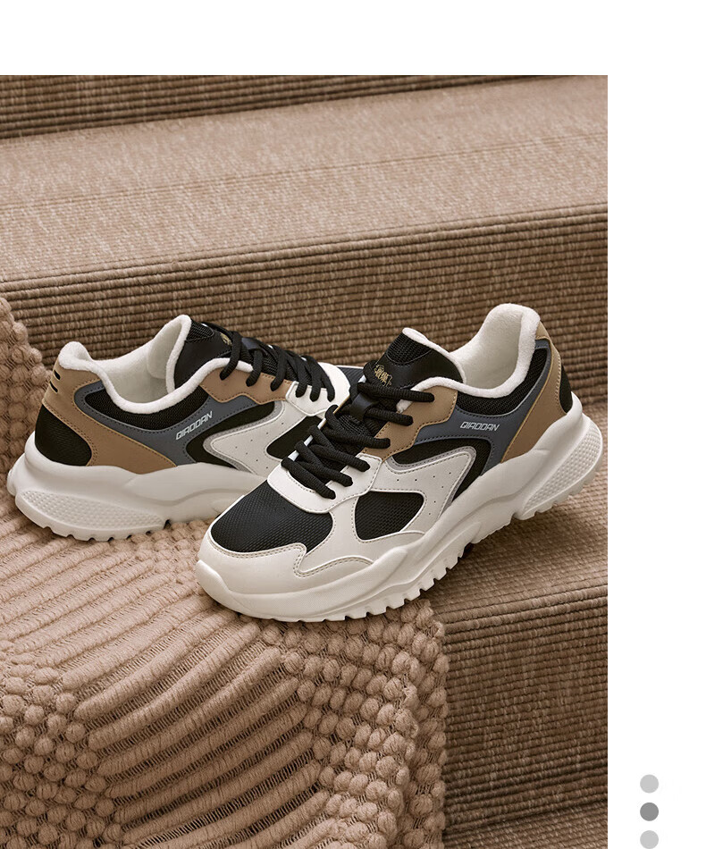 Jordan Little Millennium Women's Sneakers Fleece-lined Casual Retro Dad Shoes Lightweight Thick-soled Height-increasing Running Shoes for Women 30
