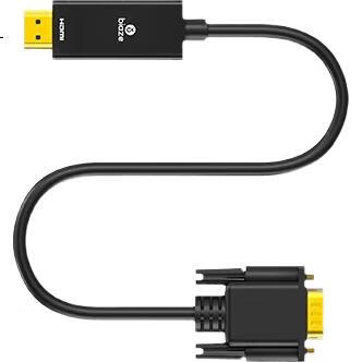 Кабель-переходник BIAZE HDMI на VGA 5 метров, черный, для подключения проектора, ноутбука, компьютера к телевизионной приставке Xiaomi, PS4