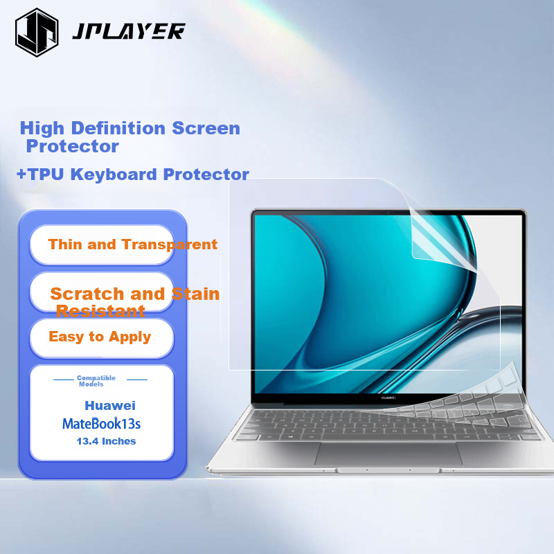 Защитная пленка для экрана и клавиатуры JPLAYER для ноутбука Huawei MateBook 13.4 дюйма, набор из 2 шт.