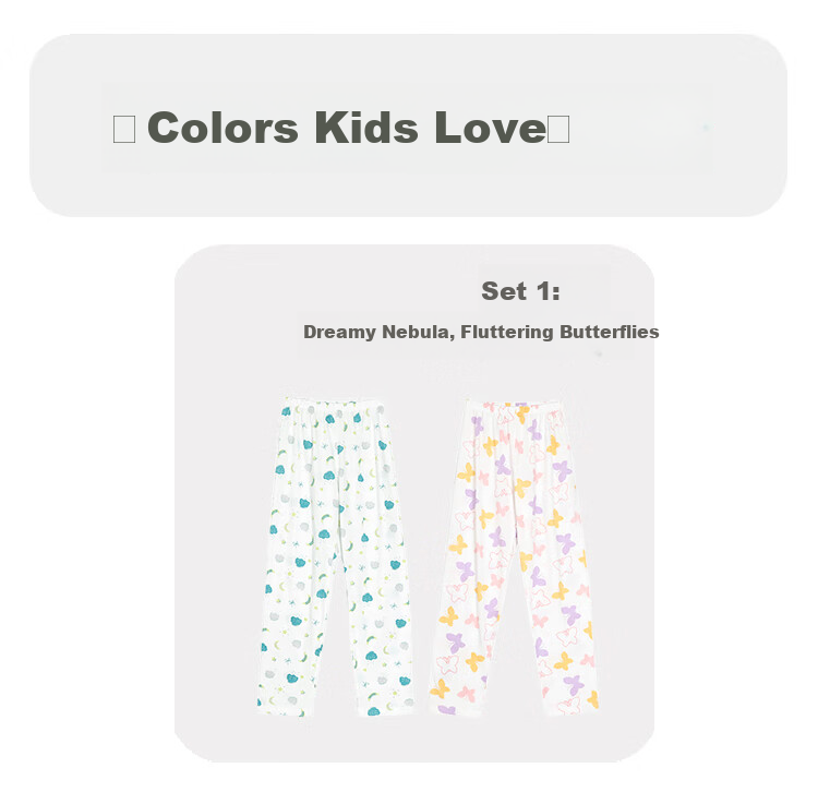Hodohome Children's Pajama Pants for Boys, Pure Cotton Antibacterial Mesh Breathable Home Pants, Boys' Printed Long Pants, 2-Pack, 803 165 7