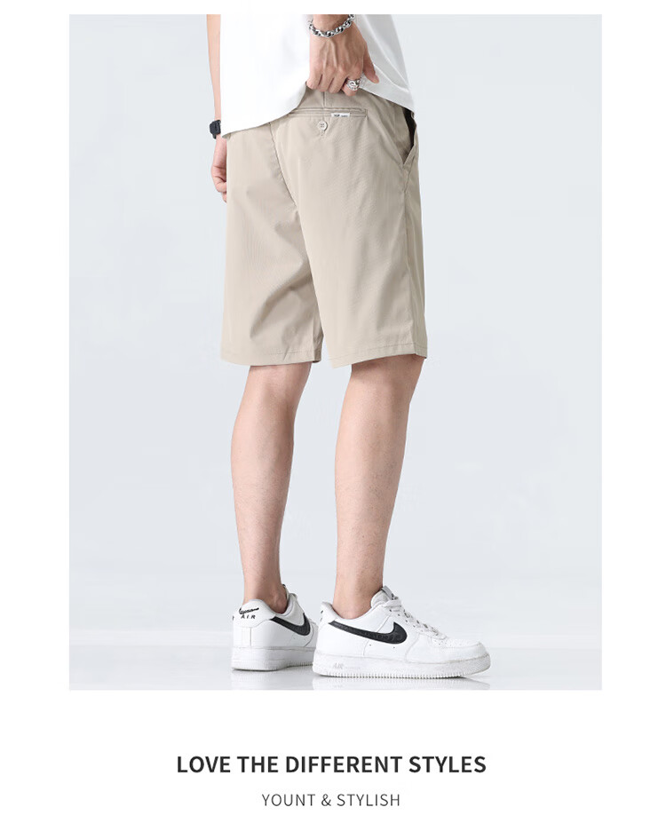 JEEP SPIRIT Men's Summer Shorts Men's Ice Silk Thin High-end Casual Cropped Trousers Sports Outerwear Workwear Pants 4