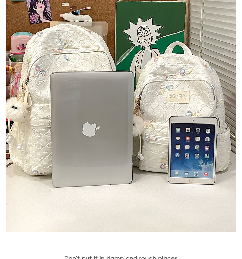 JINSHIWQ High-Value School Backpack for Girls, Junior High, High School, and College Students, New Stylish Japanese-Style Versatile Travel Shoulder Bag 13