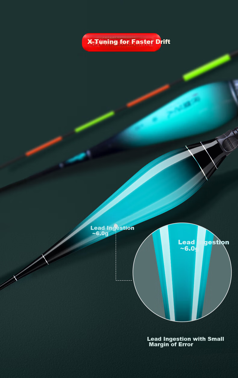 Minjianyiren Large Fish Float, Luminous Day And Night Use, Thickened Eye-Catching Hard Tail Electronic Float for Hand Rod Long-Distance Casting 5