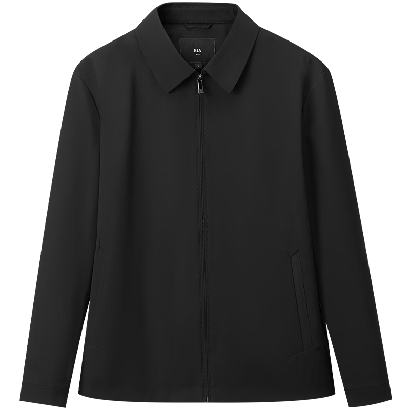 HLAHLA Men's Lightweight Business Collar Executive Jacket, Structured Lapel Coat, Autumn New Arrival