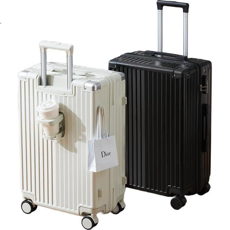 Чемодан Paul Frank Multifunctional Luggage Suitcase, тележка, дорожный, ручная кладь, кодовый замок, поворотные колеса, серебристо-серый, 20 дюймов