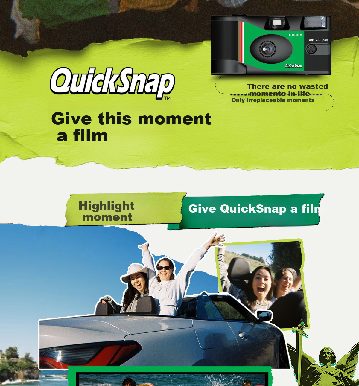 FUJIFILM QuickSnap Disposable Film Camera, Retro Film Camera (Including 27 Rolls of Film), Film Camera 2
