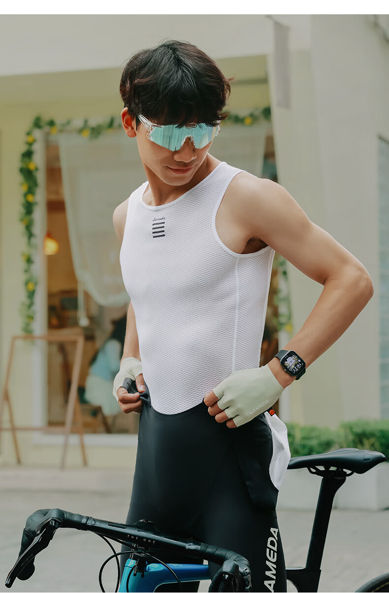LAMEDA Moisture-Wicking Cycling Vest Sweat-Absorbing Base Layer Shirt for Men Road Mountain Bike XL/2XL 8