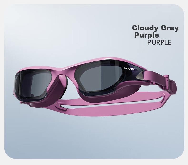 B.Duck Swimming Goggles, Waterproof And Anti-Fog, High-Definition Swimming Glasses, Non-Prescription Swim Goggles, Swimming Equipment, Unisex 14