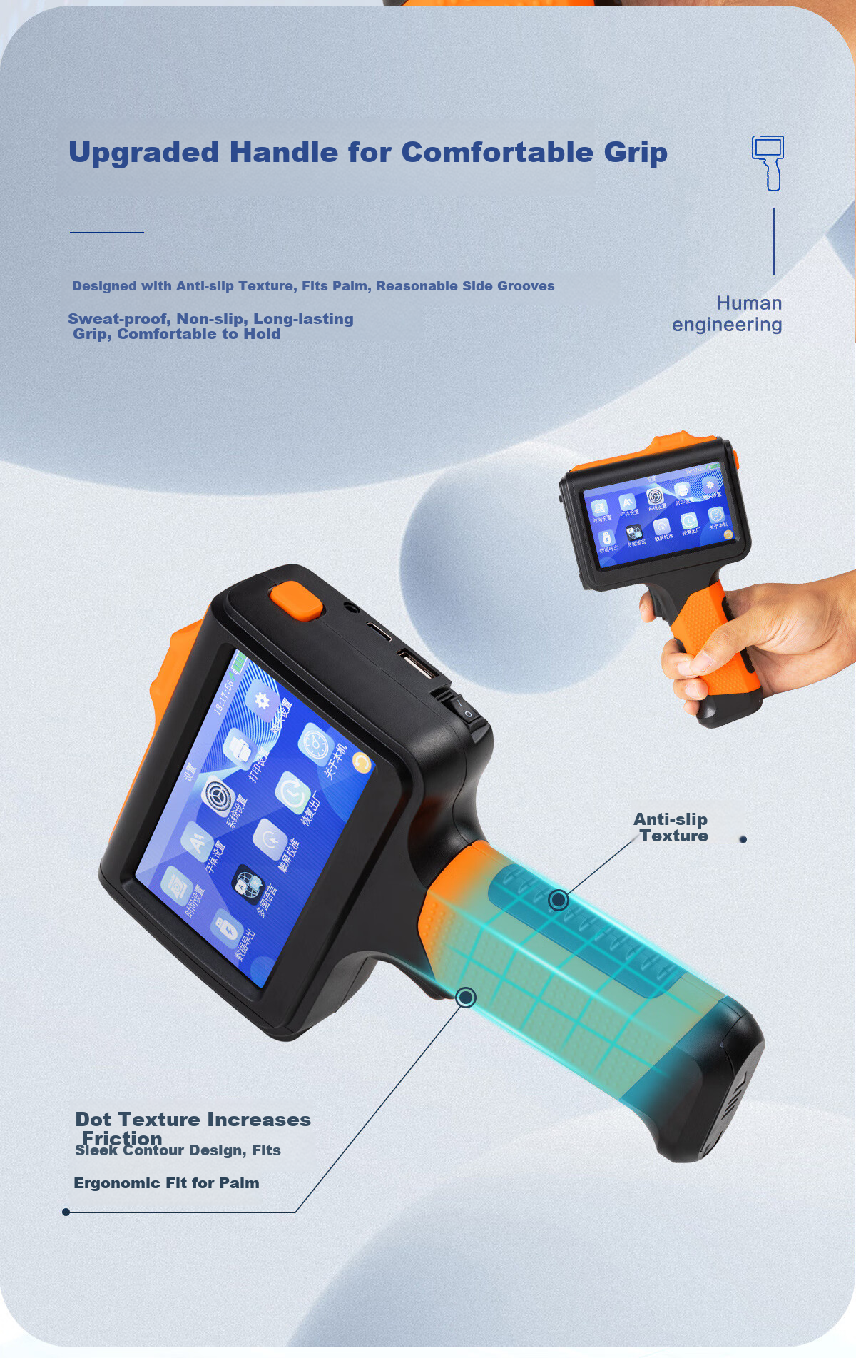 Caige Handheld Inkjet Printer, Coding Machine, Automatic Intelligent Touch Screen Printer with Ink Cartridge, Portable Inkjet Gun for Large Font Printing on Packaging Bags, Paper Boxes, And Cartons 8
