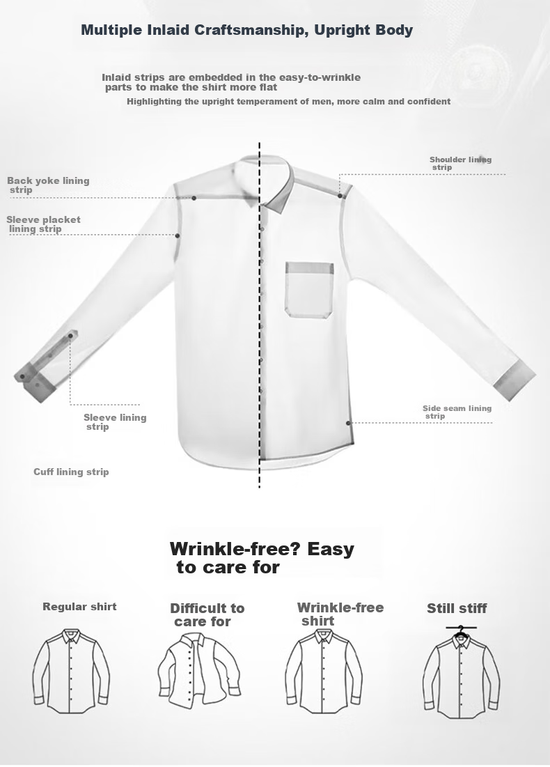 Dibinze Large Size Short-Sleeve Shirt for Men, Loose-Fitting Business Casual Wrinkle-Resistant Bamboo Fiber Elastic White Dress Shirt for Chubby Me 5