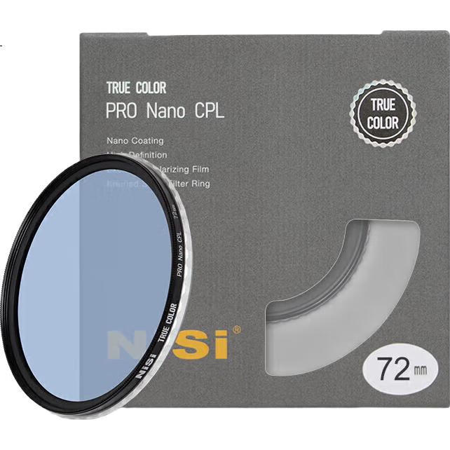 NiSi True Color CPL поляризационный фильтр, 72 мм, для камер Canon, Sony, высококачественное покрытие для восстановления оригинальных цветов