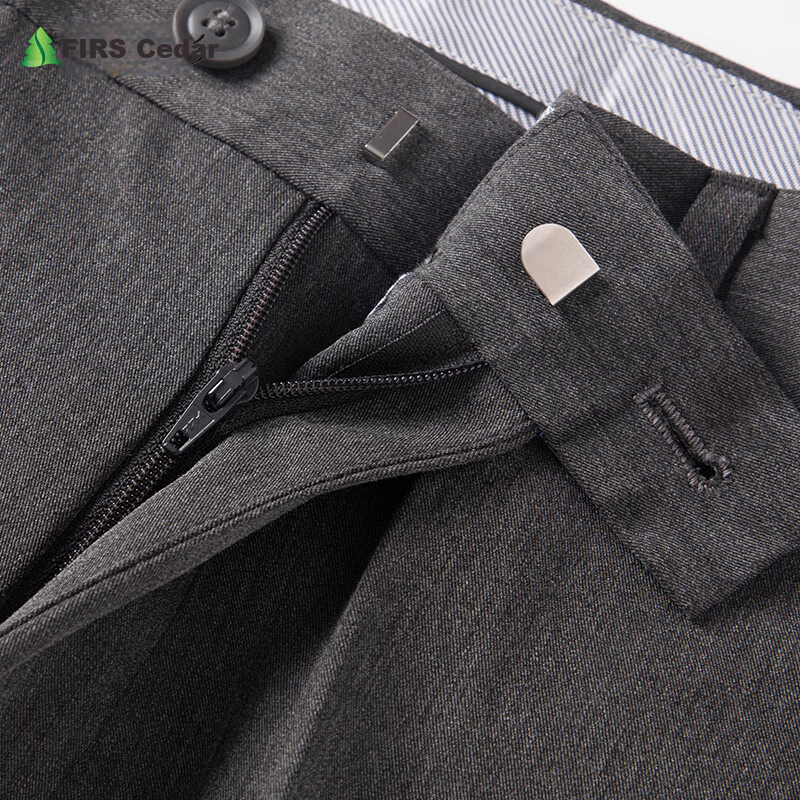 FIRS Men's Nine-Tenths Dress Pants, Spring Straight-Leg Slim-Fit Casual Trousers, Business Professional Work Pants for Young And Middle-Aged Men, Long Pants
